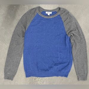The Rail Blue & Grey Crewneck Long Sleeve Sweater - Size Medium